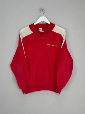 1990/91 AIRDRIEONIANS 1/4 ZIP JUMPER (M) RIBERO