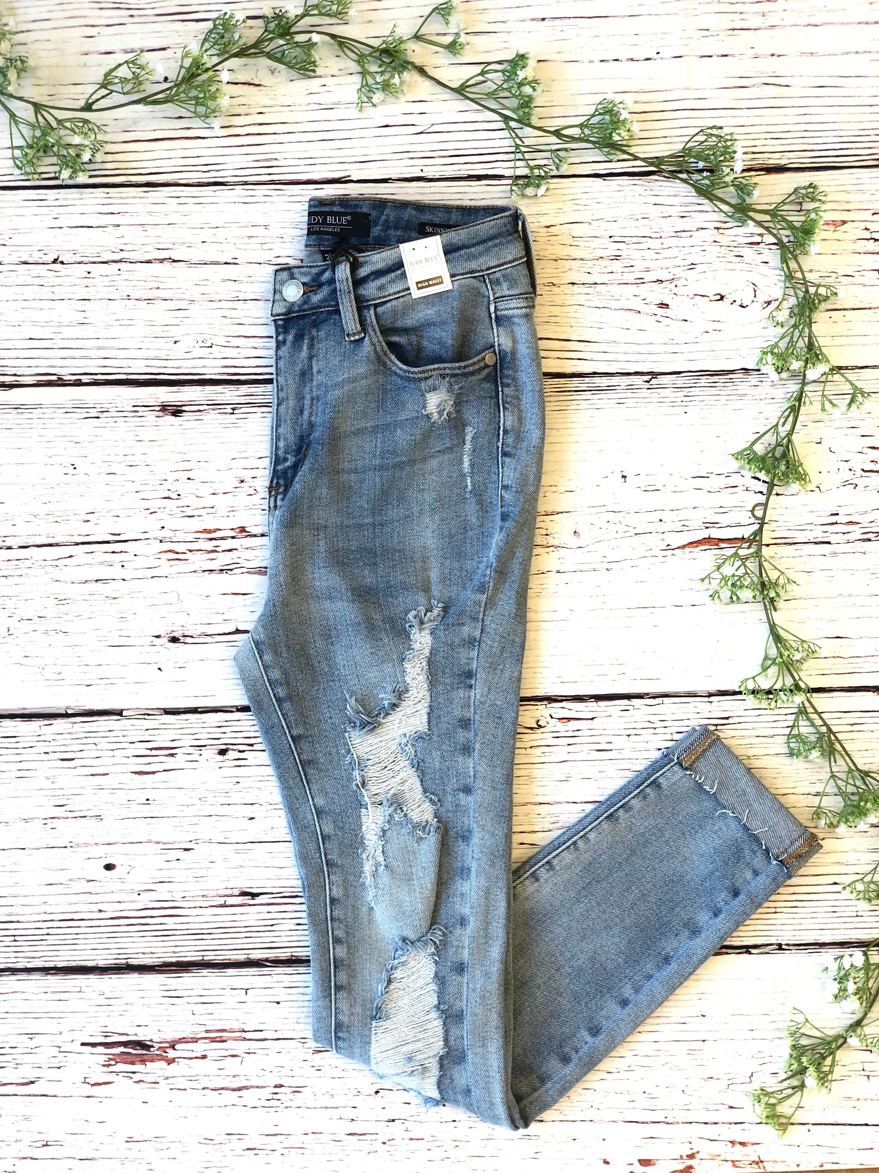 #A112 Stop and Stare Judy Blue High Waisted Jeans