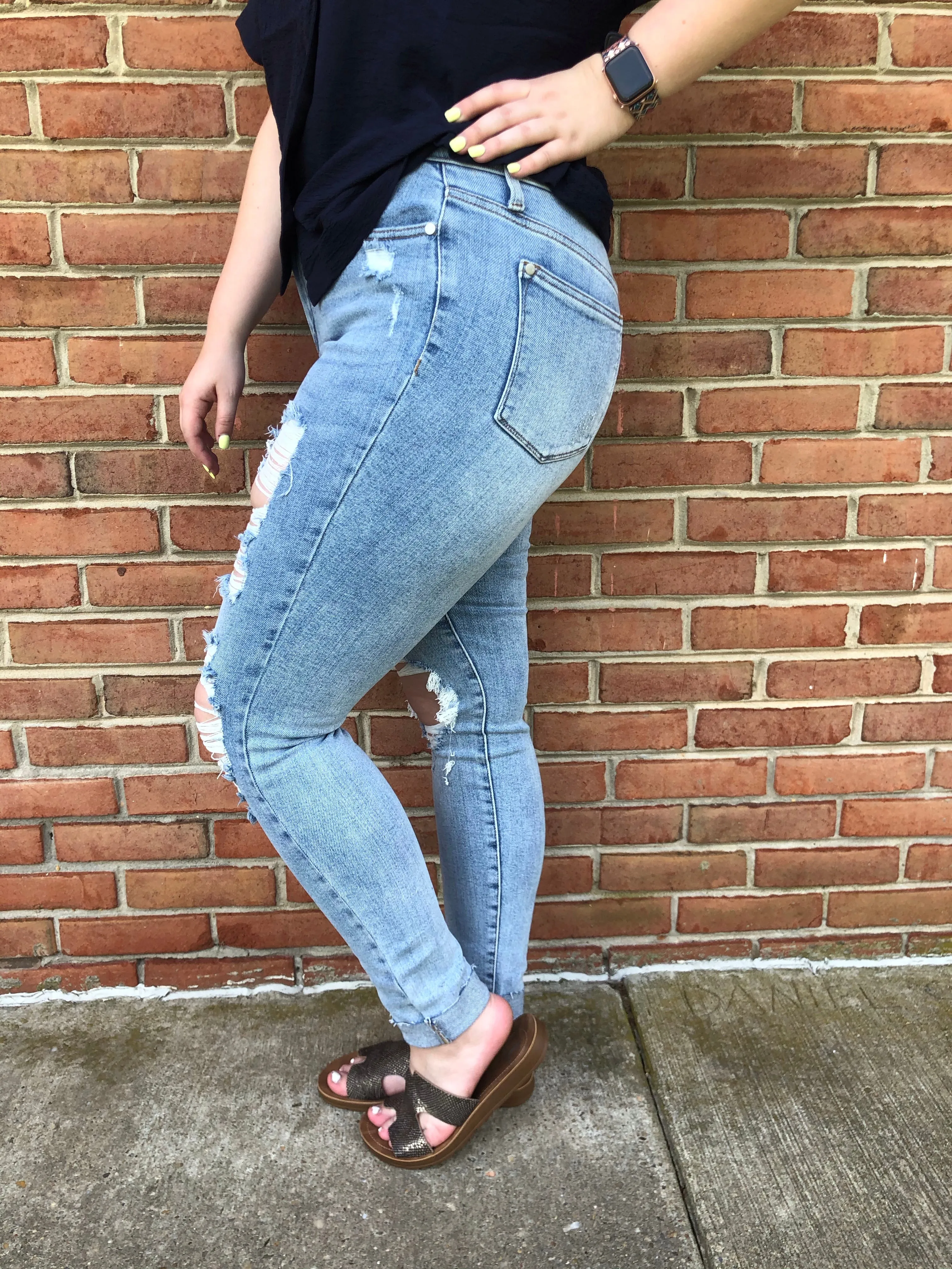 #A112 Stop and Stare Judy Blue High Waisted Jeans