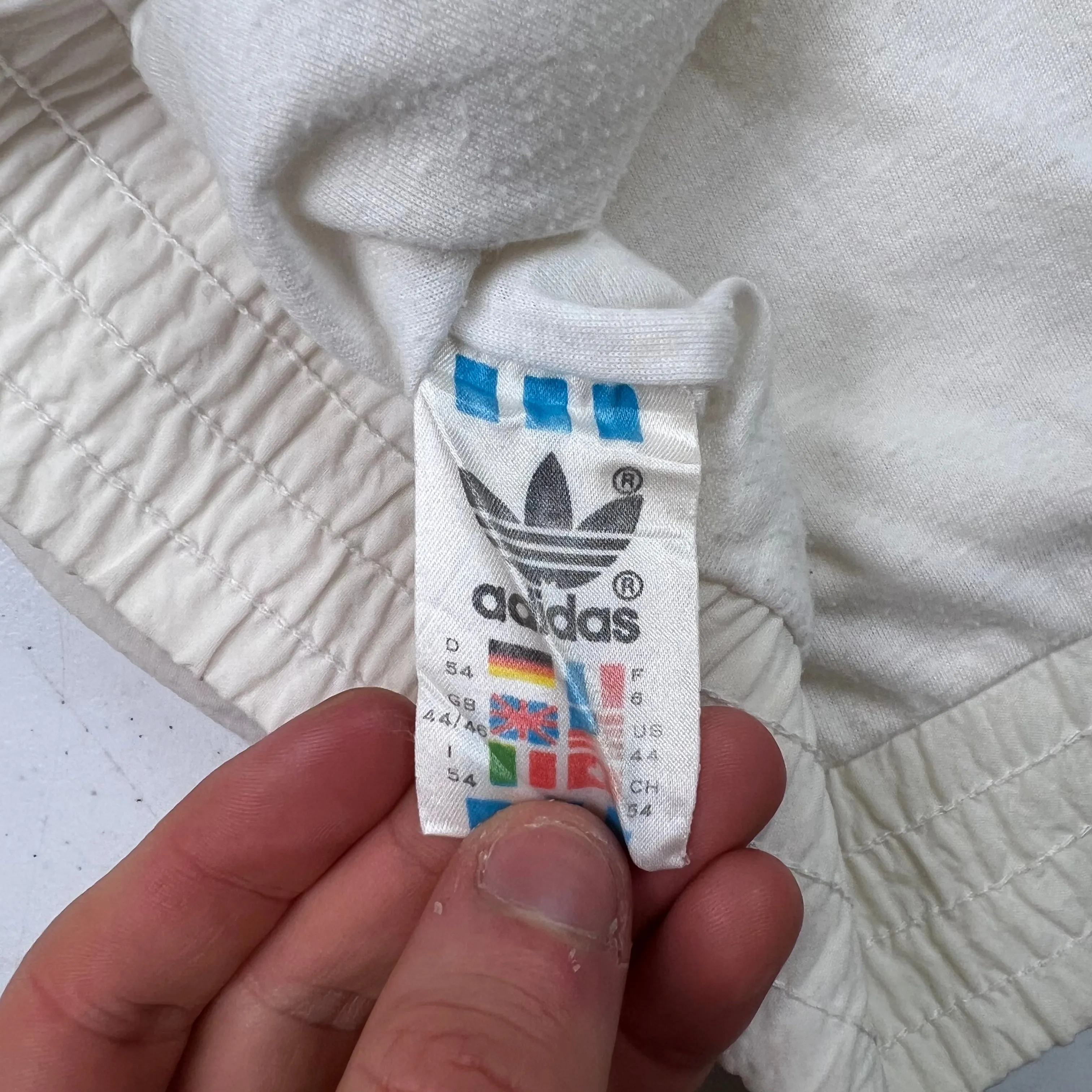 Adidas 1998-90 West Germany Track Jacket Cream Rare