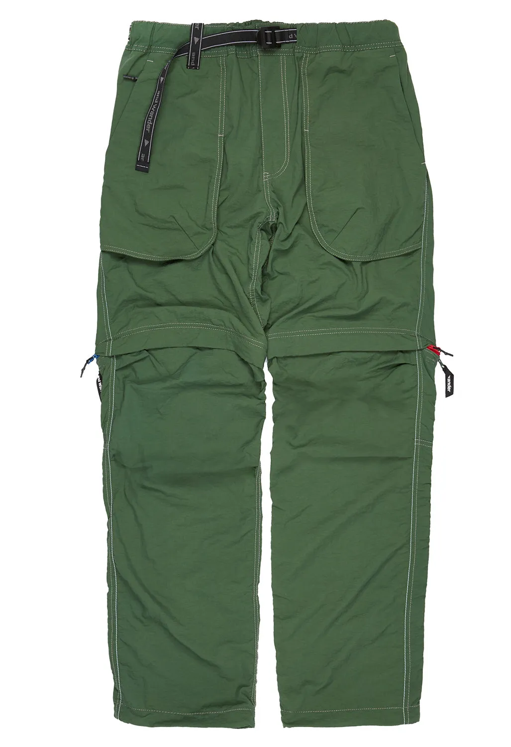 And Wander Men's Ny Taffeta Hiker 2 Way Pants - Dark Green