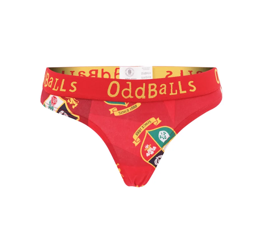 British & Irish Lions - Red - Ladies Thong