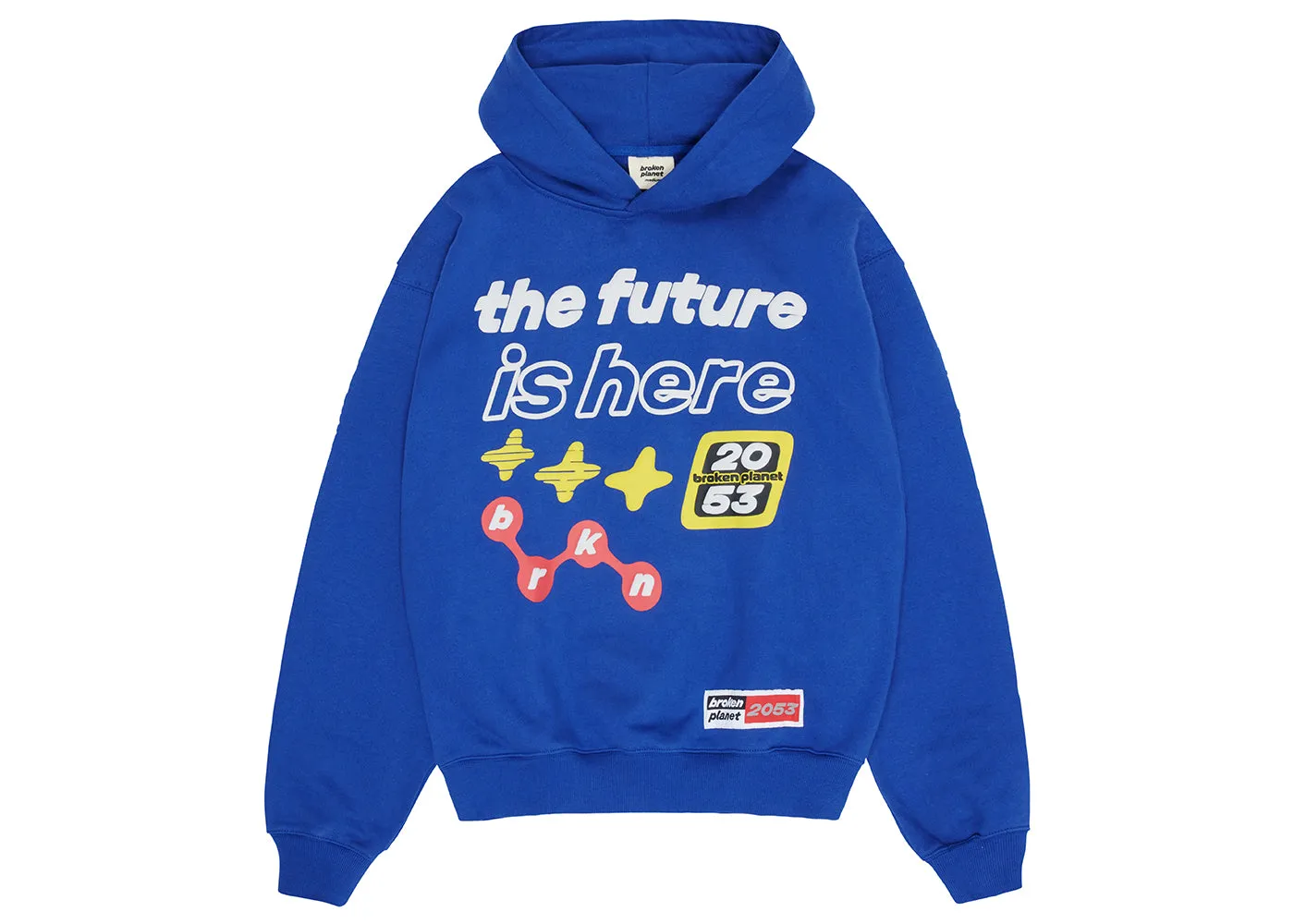 BROKEN PLANET THE FUTURE IS HERE HOODIE DEEP BLUE