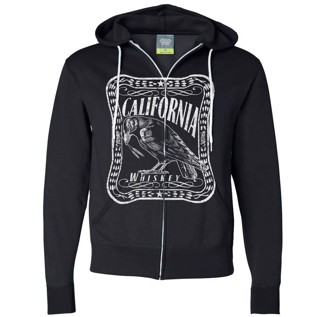 California Crow Whiskey Zip-Up Hoodie