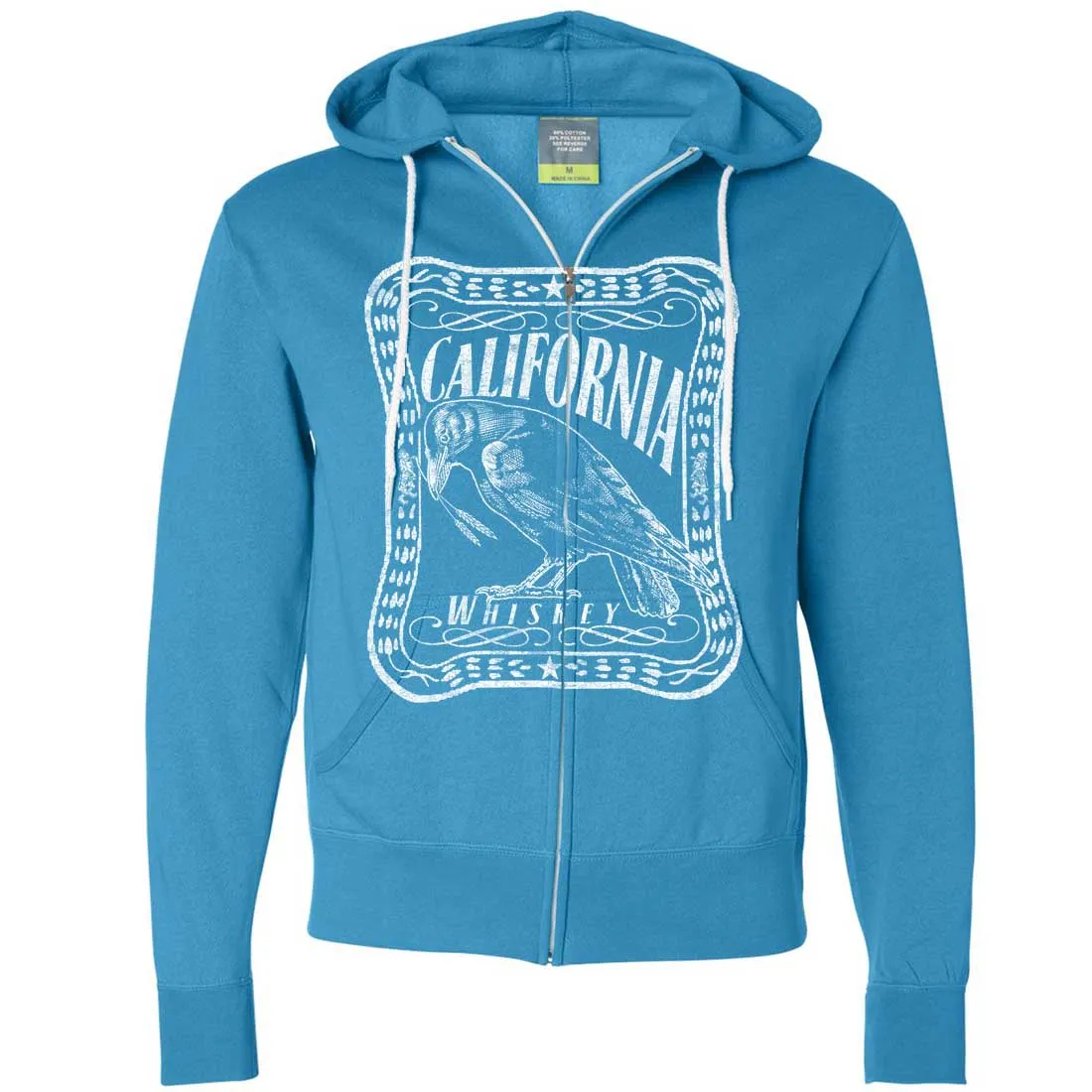 California Crow Whiskey Zip-Up Hoodie