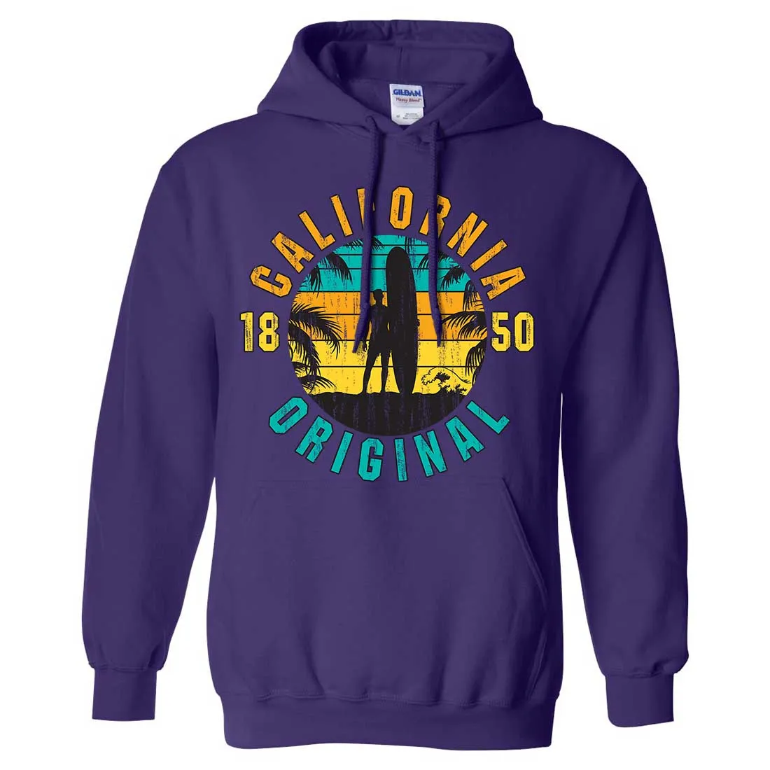 California Original Vintage Surfer Sweatshirt Hoodie