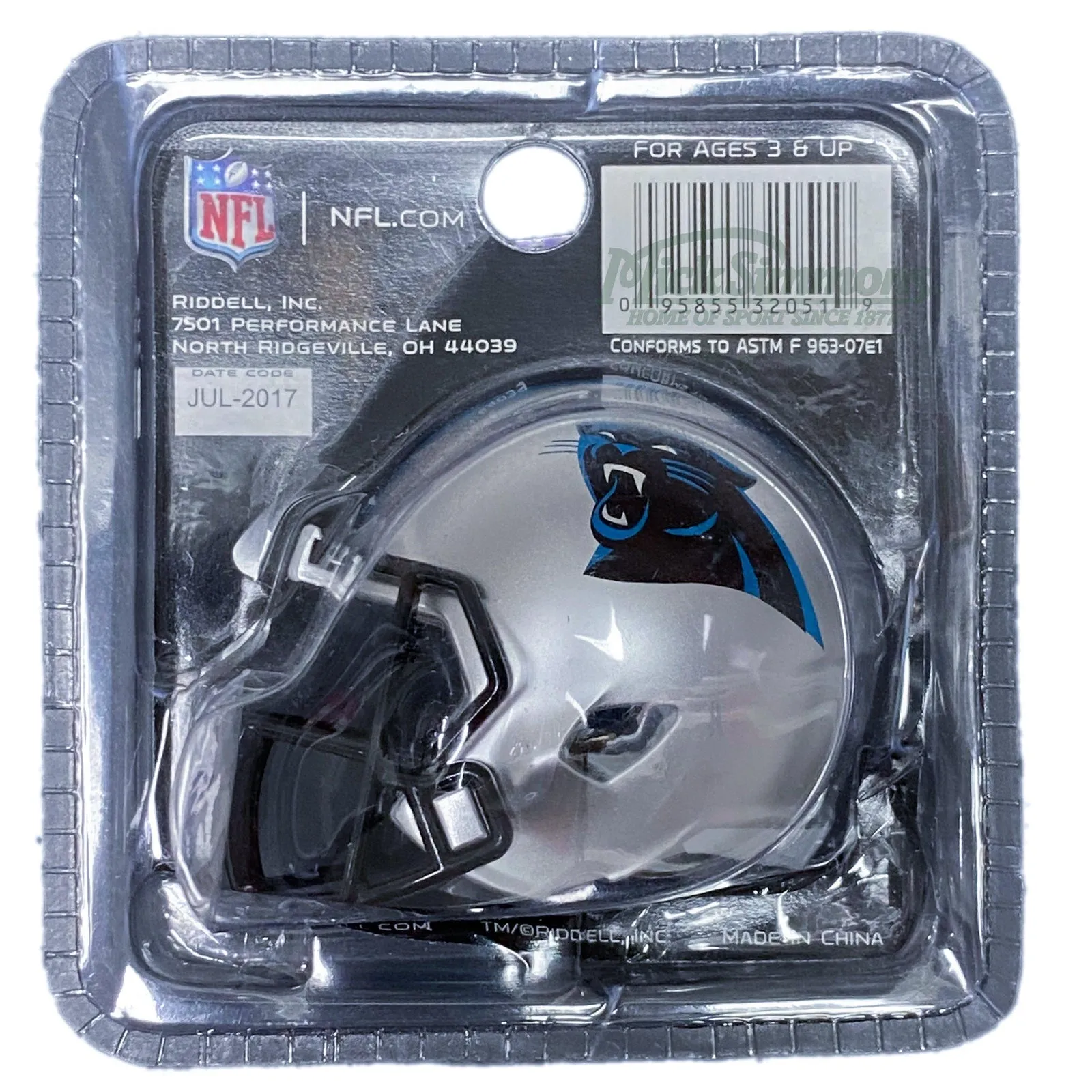 Carolina Panthers NFL Riddell Pocket Size Speed Helmet