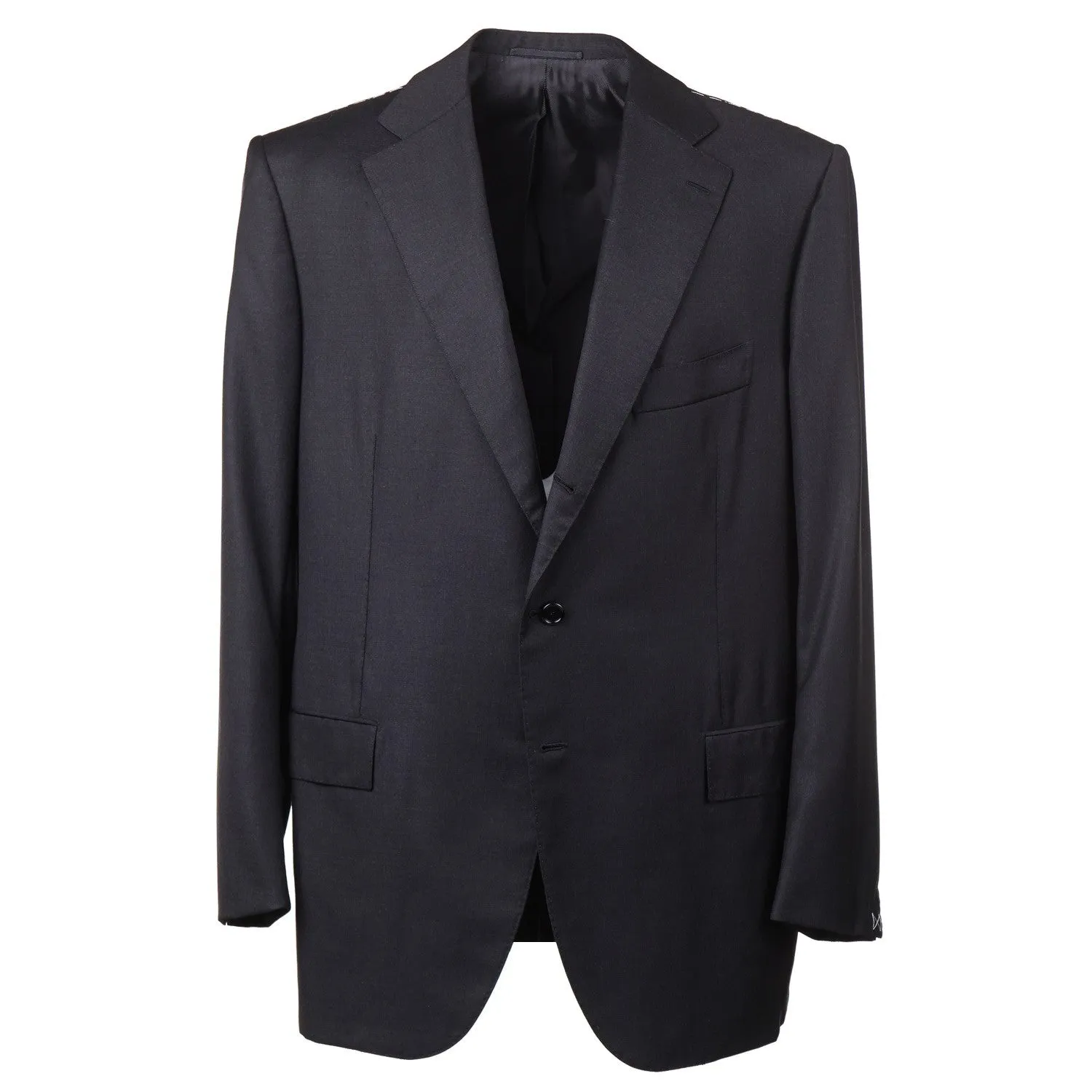 Cesare Attolini Slim-Fit Solid Charcoal Wool Suit