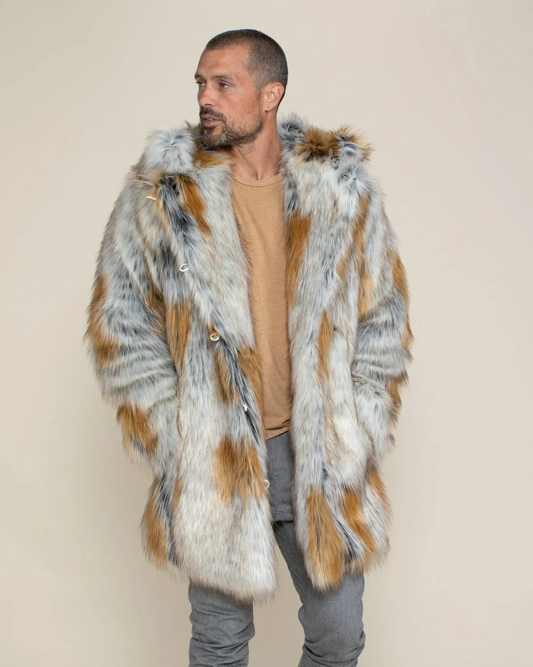 Classic Men's Faux Fur Coat | Arctic Fox