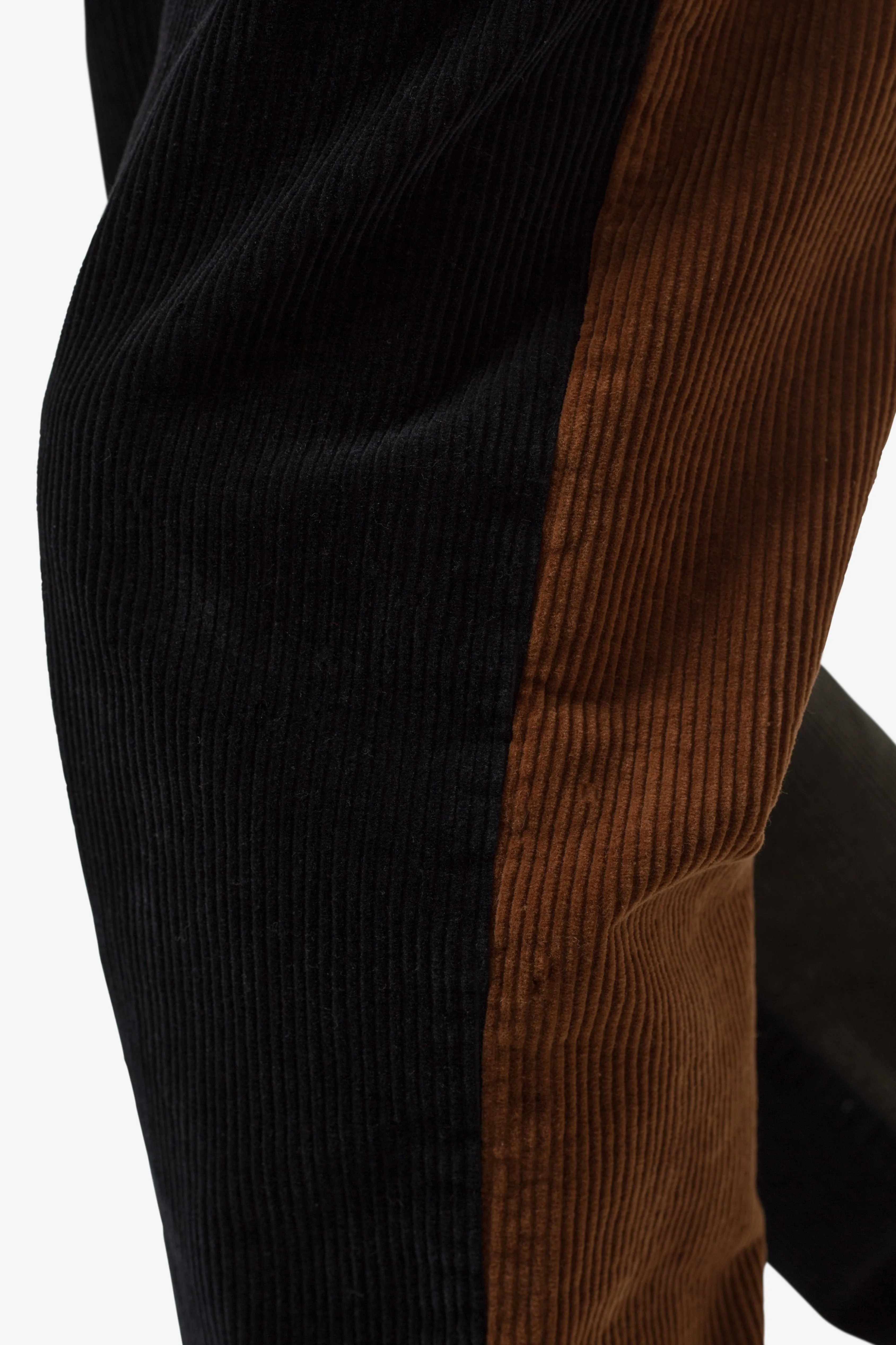 Color Block Corduroy Pants - Multi