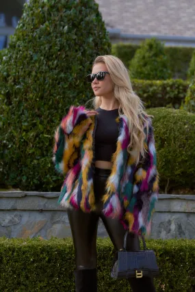 Colorful Fur Jacket