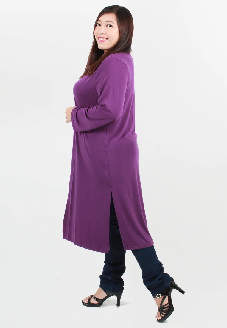 Connie Casual Cardigan - Purple (old)