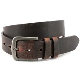 Distressed Waxed Harness Leather Belt