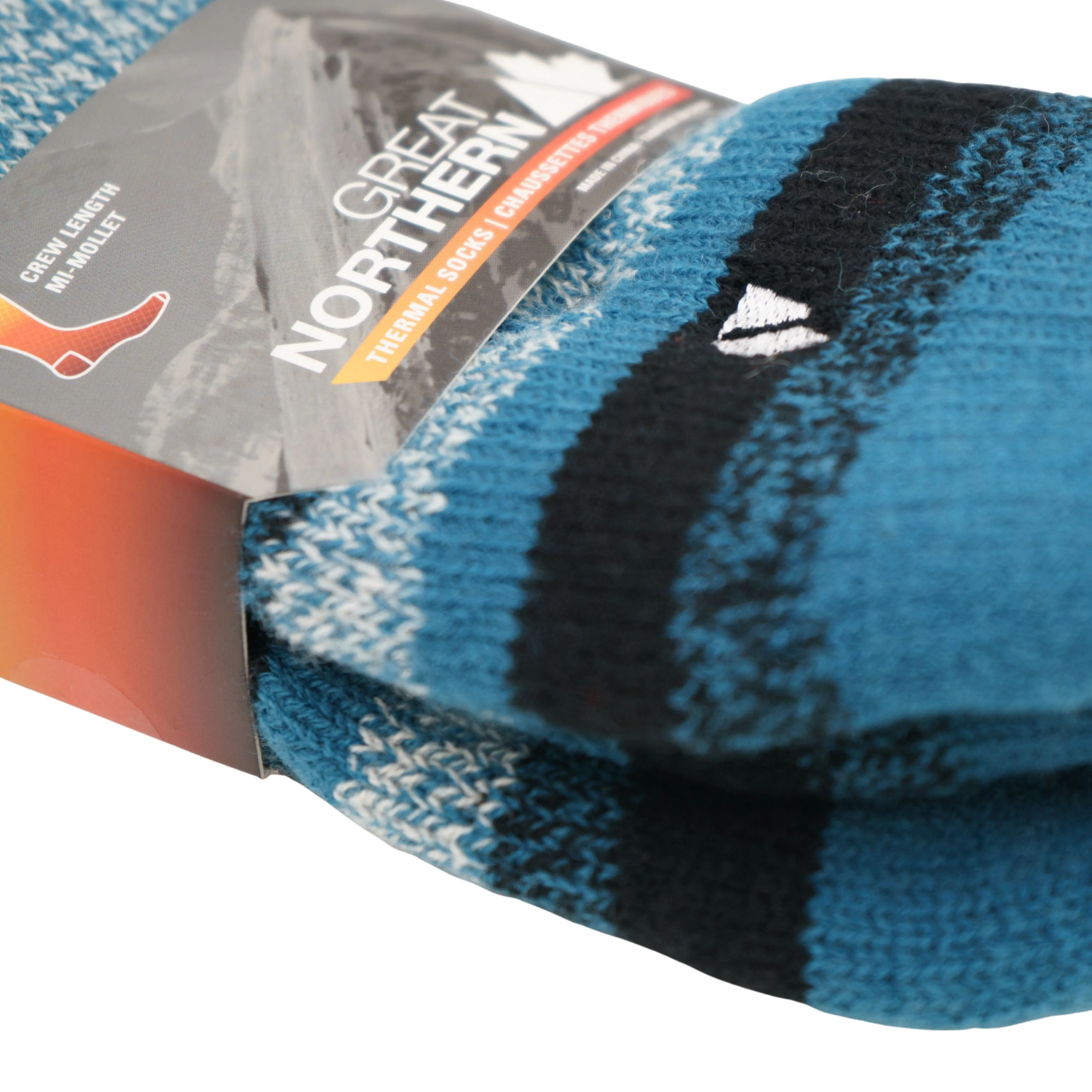 GN Brushed Thermal Acrylic Wool Blend Performance Crew Socks