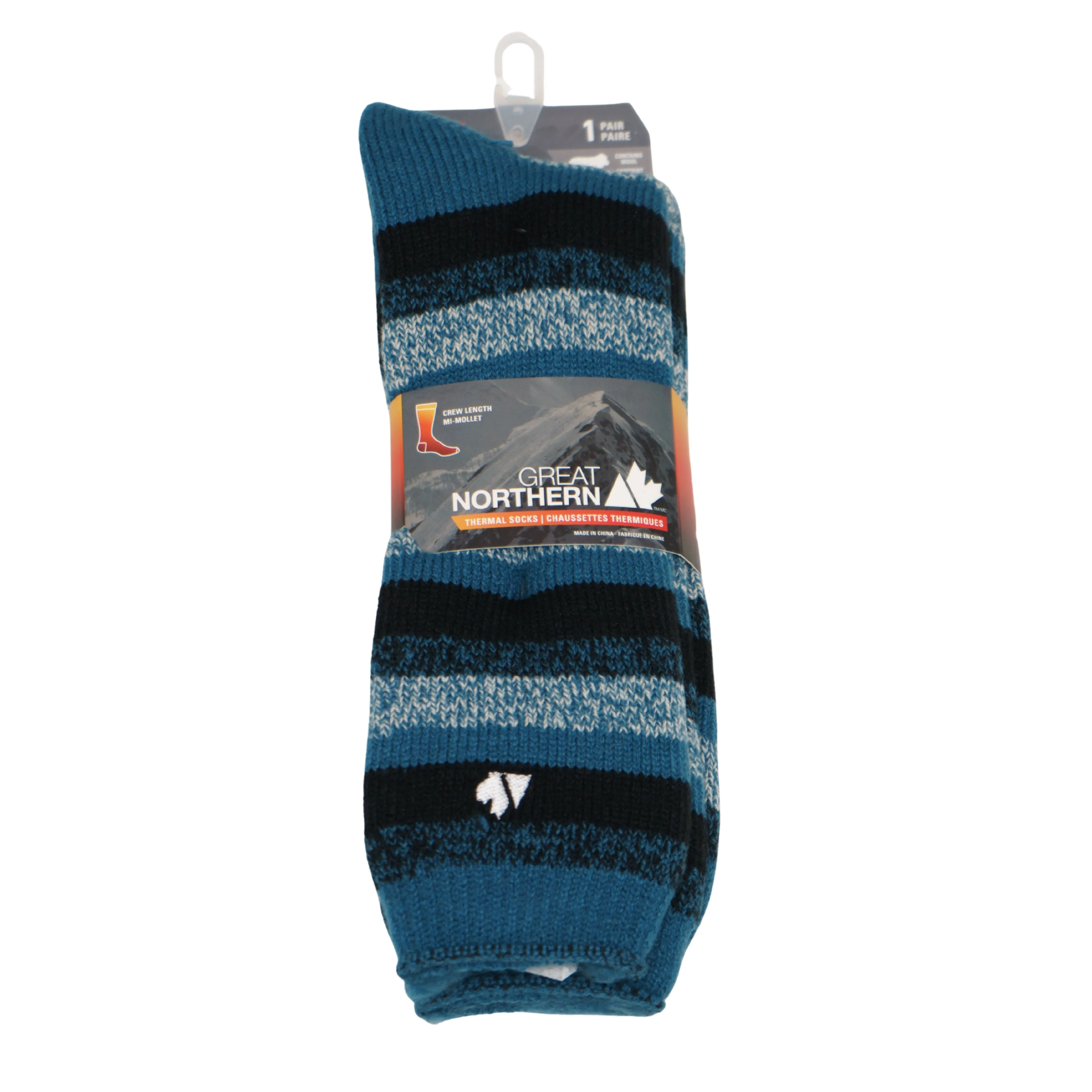 GN Brushed Thermal Acrylic Wool Blend Performance Crew Socks