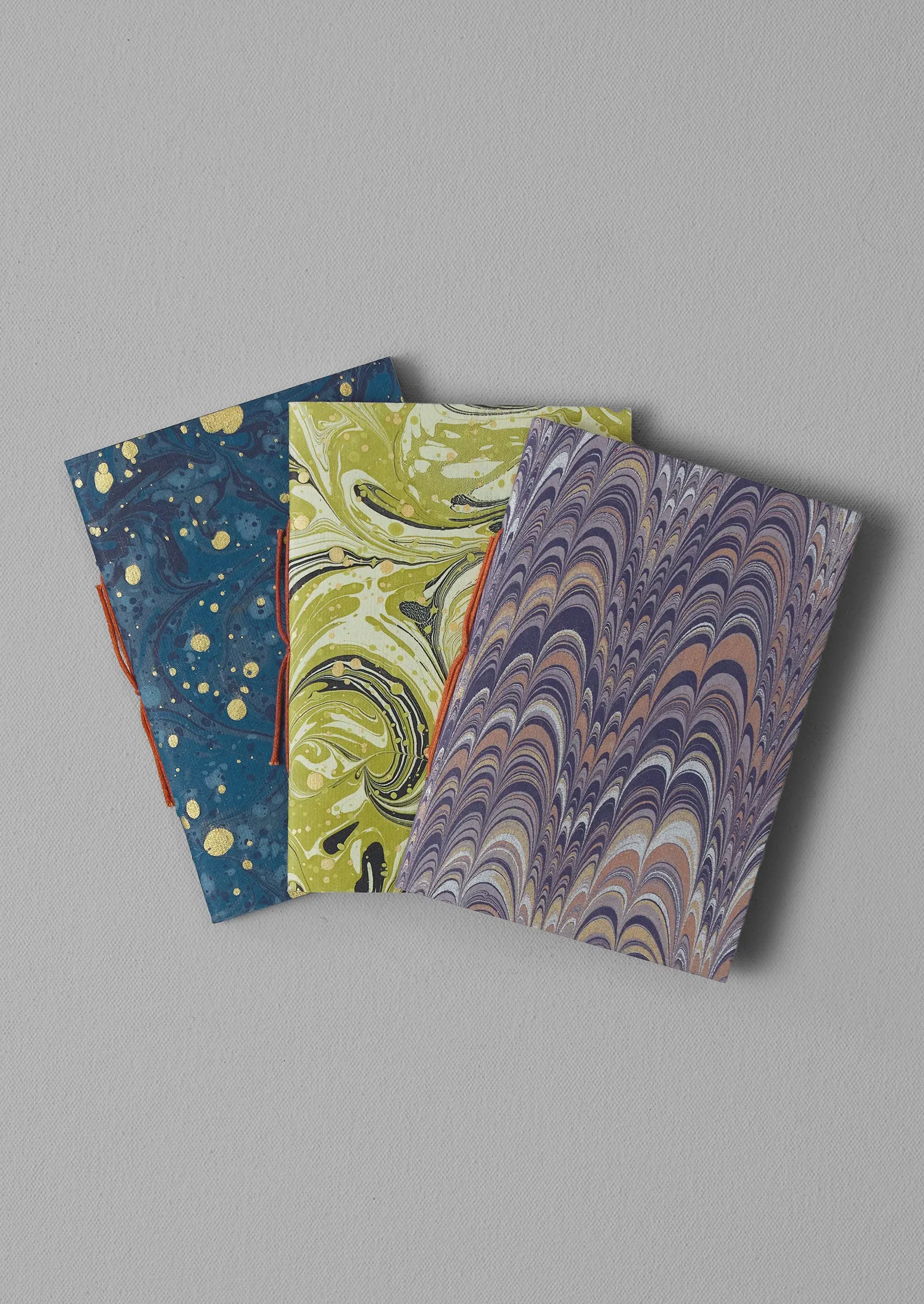 Hand Marbled Pocket Notebook Set | Multi