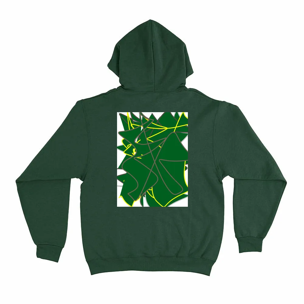 hoodie with a green design