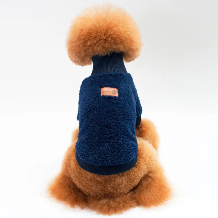 HS3W Pet Dog Warm Clothes Puppy Jumpsuit Hoodies Vest