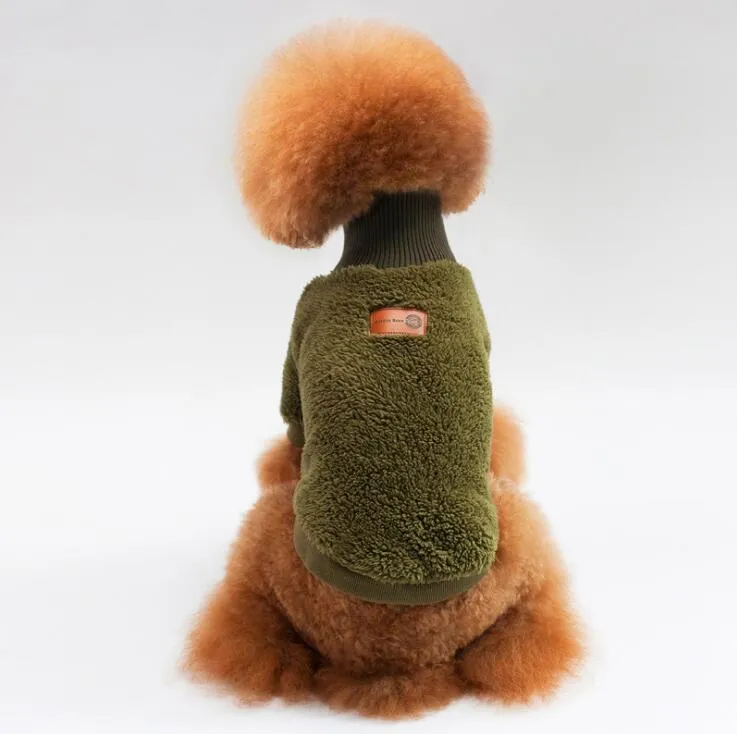 HS3W Pet Dog Warm Clothes Puppy Jumpsuit Hoodies Vest