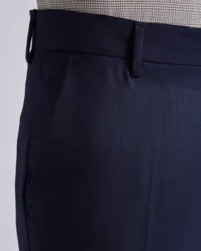 Inkwell Blended Wool Dress Pants - Navy