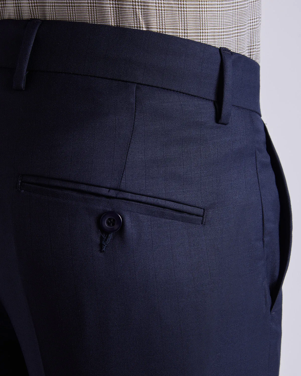 Inkwell Blended Wool Dress Pants - Navy