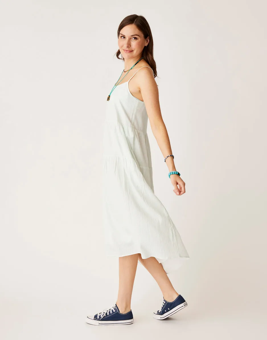 Jacey Textured Dress: Blue Wave