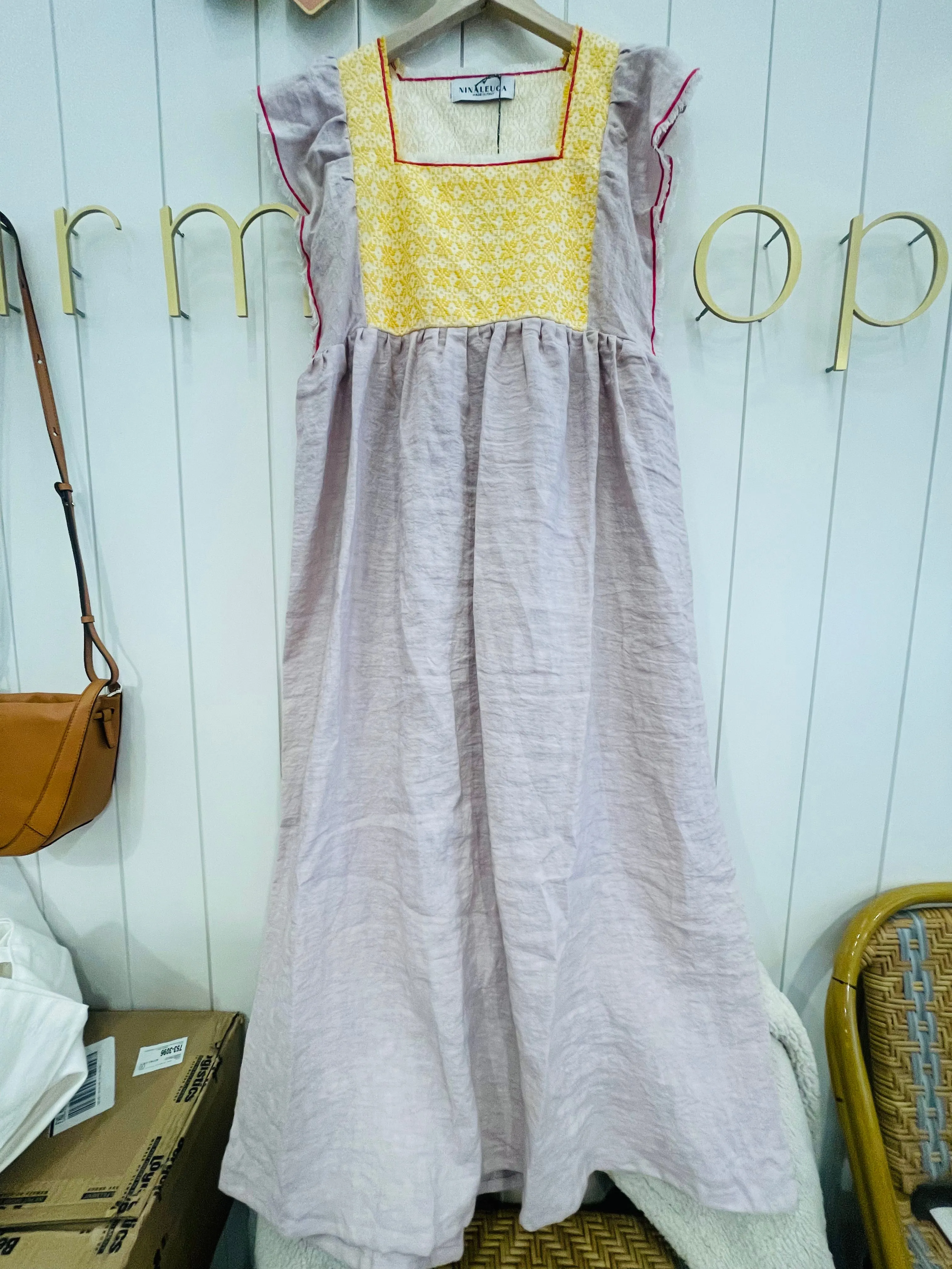 Jilly Linen Dress Long