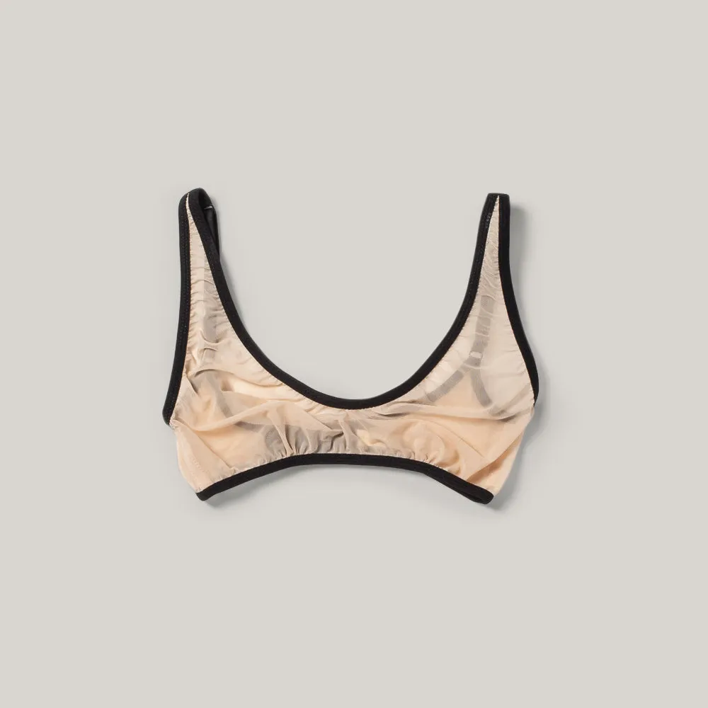 KYE INTIMATES IKEBANA BRA - BLACK   ECRU