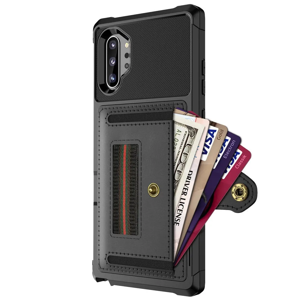 Luxury Multi Card Holder Wallet Phone Case for Samsung Galaxy