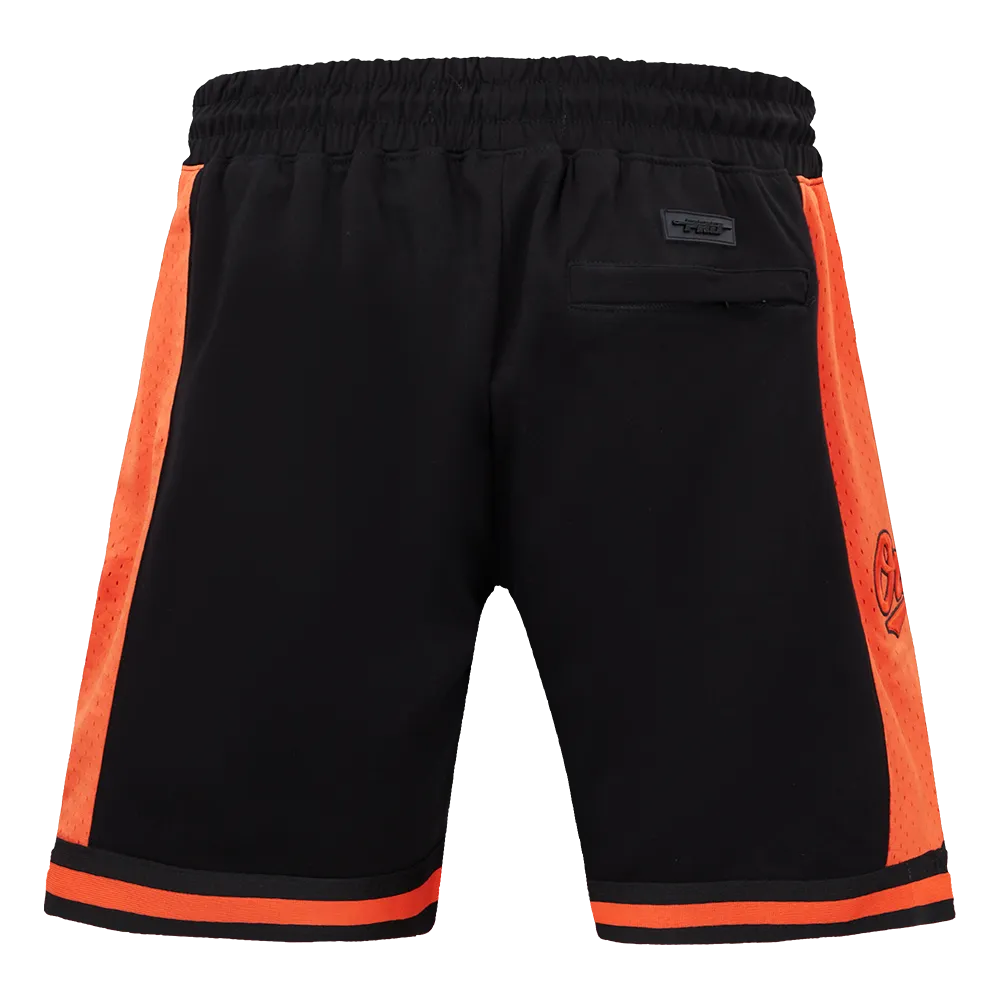 MLB BALTIMORE ORIOLES SCRIPT TAIL MEN'S DK 2.0 SHORT (BLACK/ORANGE)