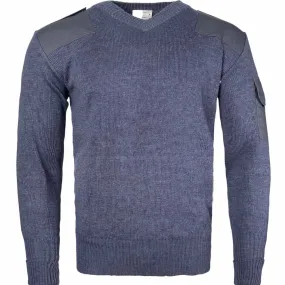 RAF Wool Pullover Blue V Neck