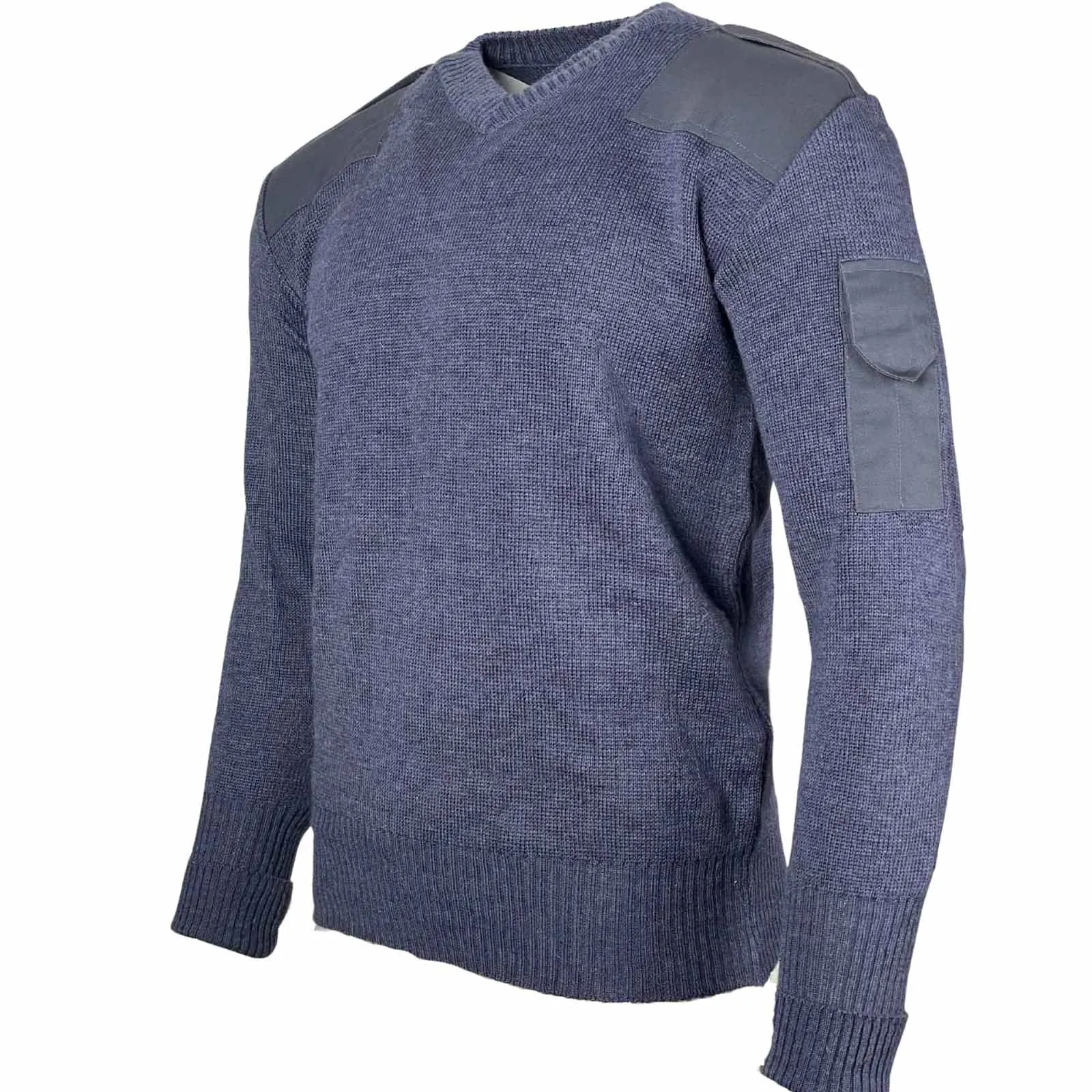 RAF Wool Pullover Blue V Neck