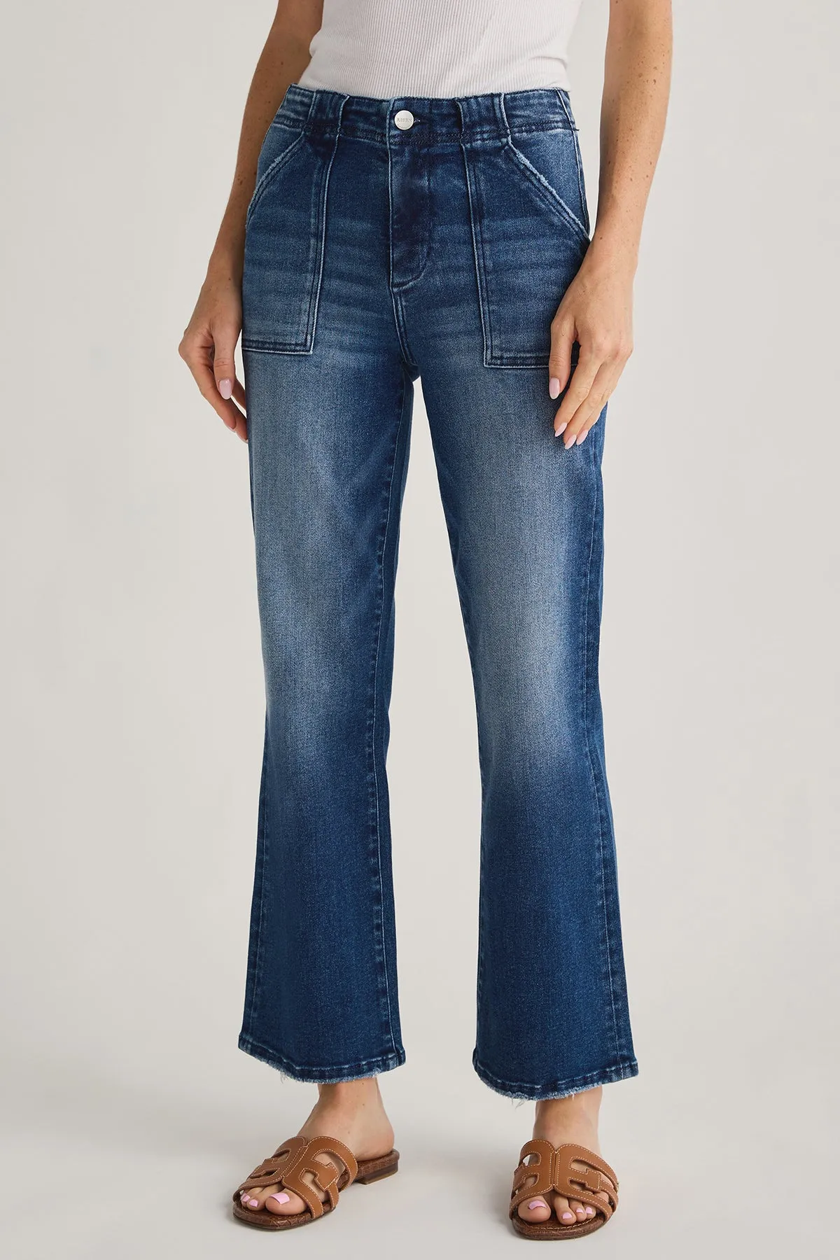 Risen Rosie Ankle Flare Jeans